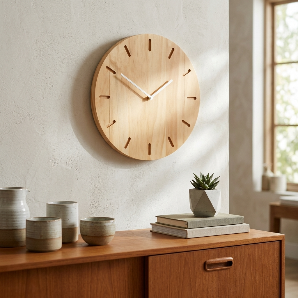 Arden 35cm Solid Oak Wall Clock