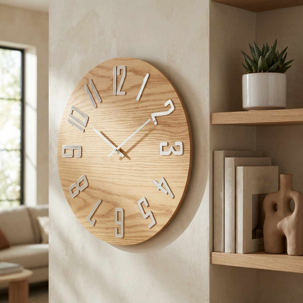 Arden 40cm Beechwood Wall Clock
