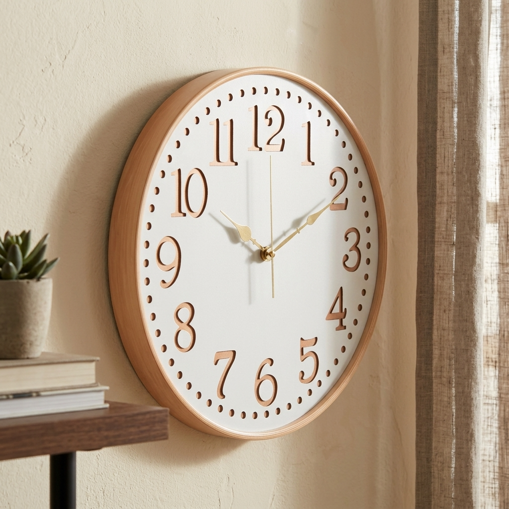 Arden 40cm Wall Clock with Gold Numbers