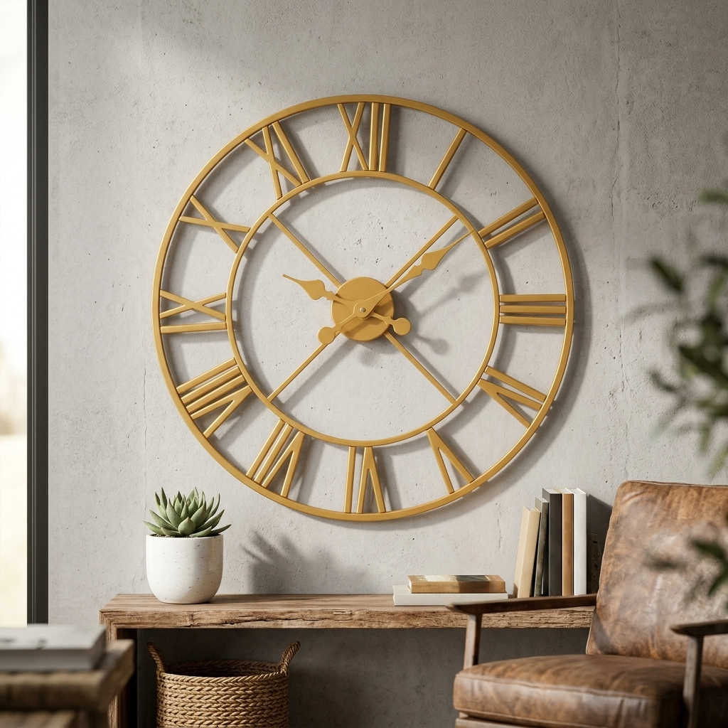 Arden 56cm Skeleton Wall Clock