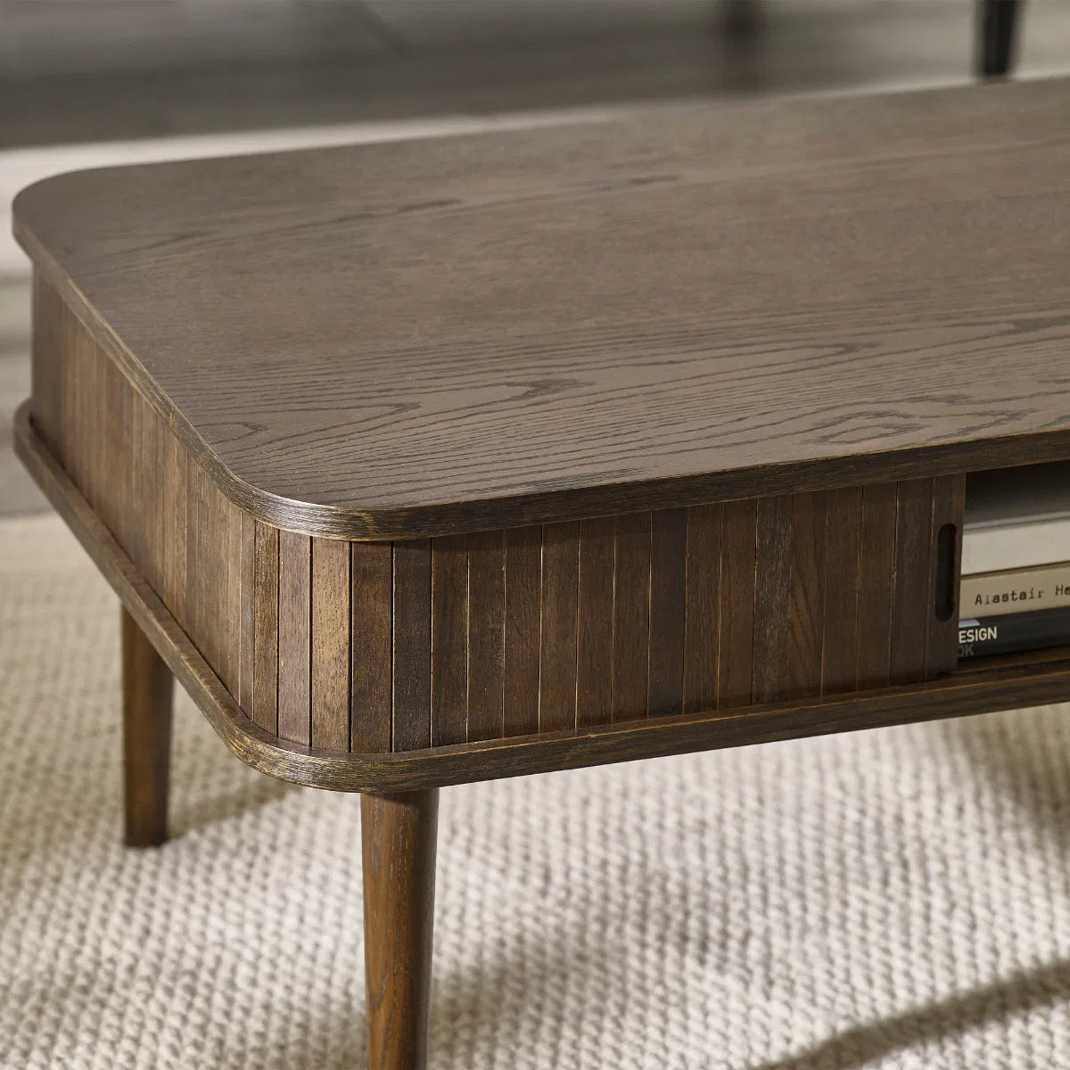Arya Coffee Table with 2 Sliding Doors
