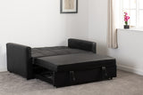 Astoria Black Faux Leather Sofa Bed