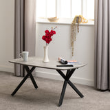 Athens Concrete and Black Coffee Table