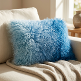 Aurevon Real Mongolian Fur Ombre Rectangular Cushion