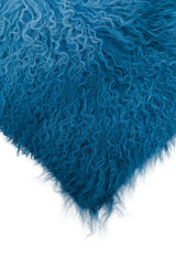Aurevon Real Mongolian Fur Ombre Rectangular Cushion