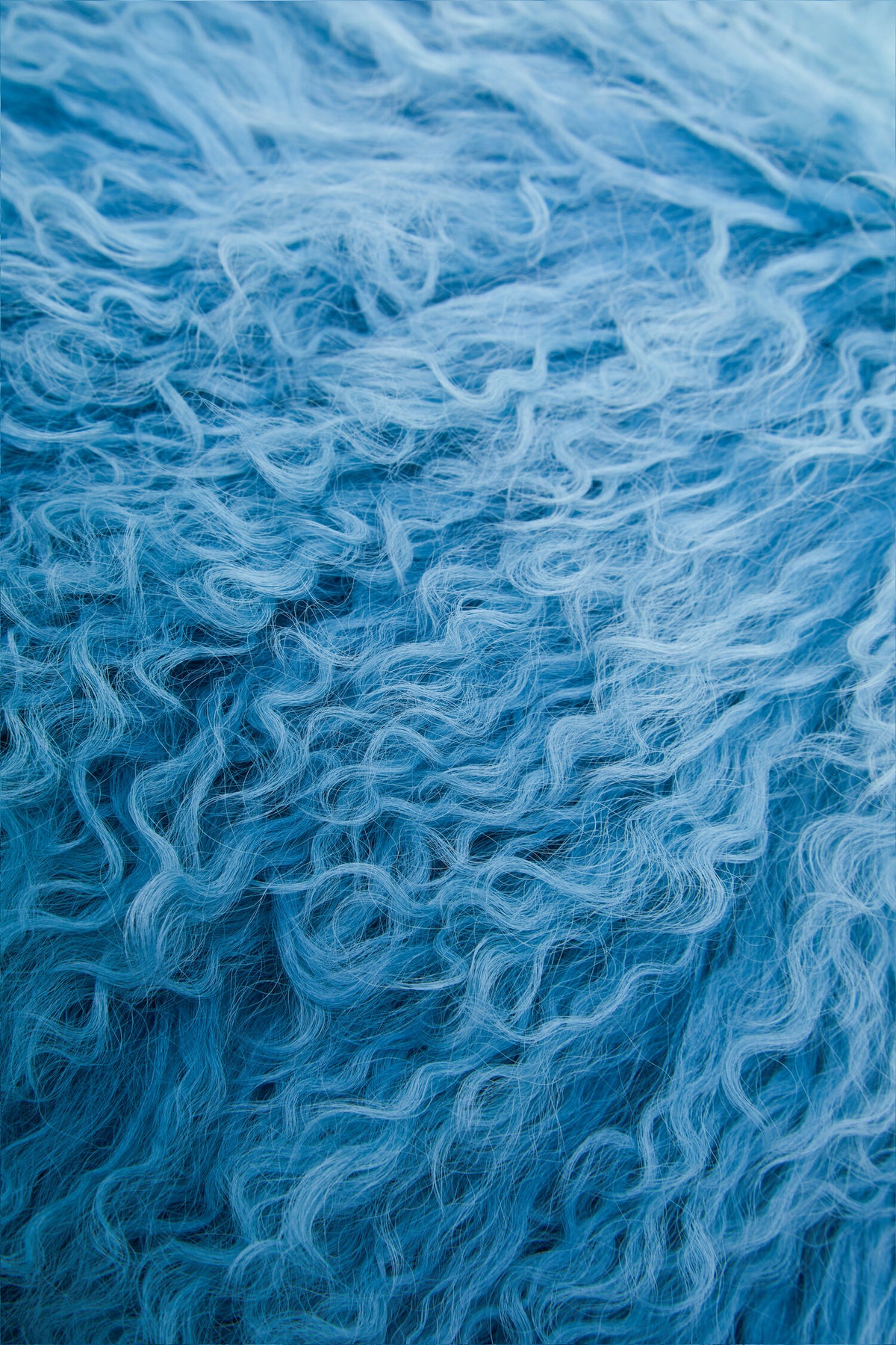 Aurevon Real Mongolian Fur Ombre Rectangular Cushion