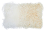 Aurevon Real Mongolian Fur Ombre Rectangular Cushion