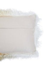 Aurevon Real Mongolian Fur Ombre Rectangular Cushion