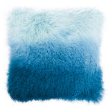 Aurevon Renley Real Mongolian Fur Ombre Square Cushion