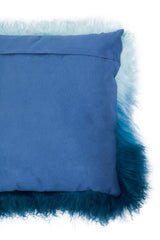 Aurevon Renley Real Mongolian Fur Ombre Square Cushion