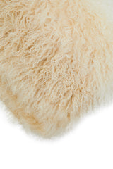 Aurevon Renley Real Mongolian Fur Ombre Square Cushion