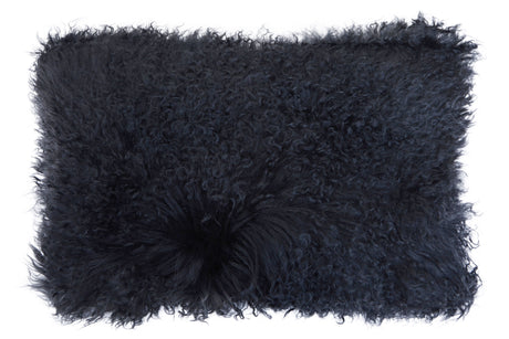Aurevon Real Mongolian Fur Rectangular Cushion