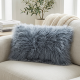 Aurevon Renley Real Mongolian Fur Rectangular Cushion
