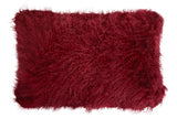 Aurevon Renley Real Mongolian Fur Rectangular Cushion