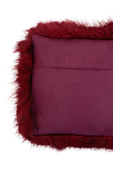 Aurevon Renley Real Mongolian Fur Rectangular Cushion