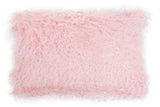 Aurevon Renley Real Mongolian Fur Rectangular Cushion