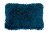 Aurevon Renley Real Mongolian Fur Rectangular Cushion