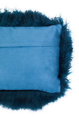 Aurevon Renley Real Mongolian Fur Rectangular Cushion