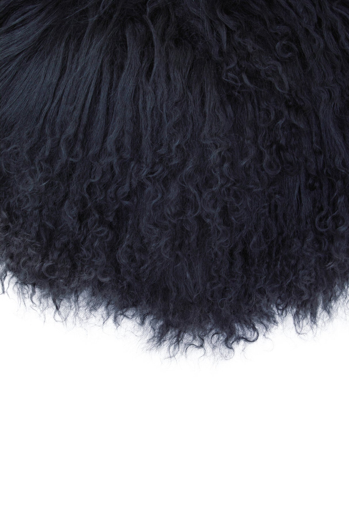 Aurevon Renley Real Mongolian Fur Round Cushion