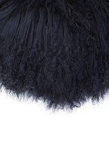 Aurevon Renley Real Mongolian Fur Round Cushion