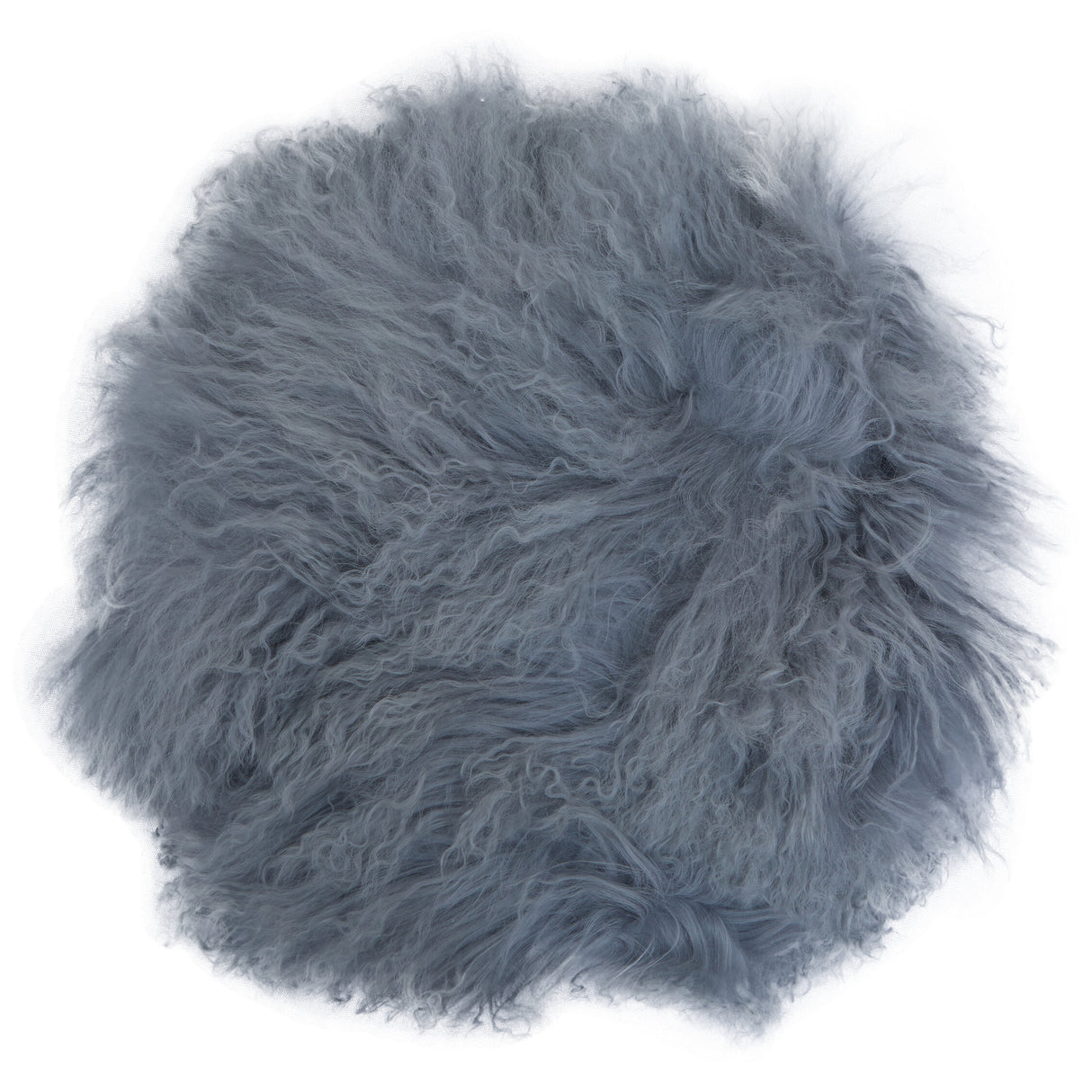 Aurevon Renley Real Mongolian Fur Round Cushion