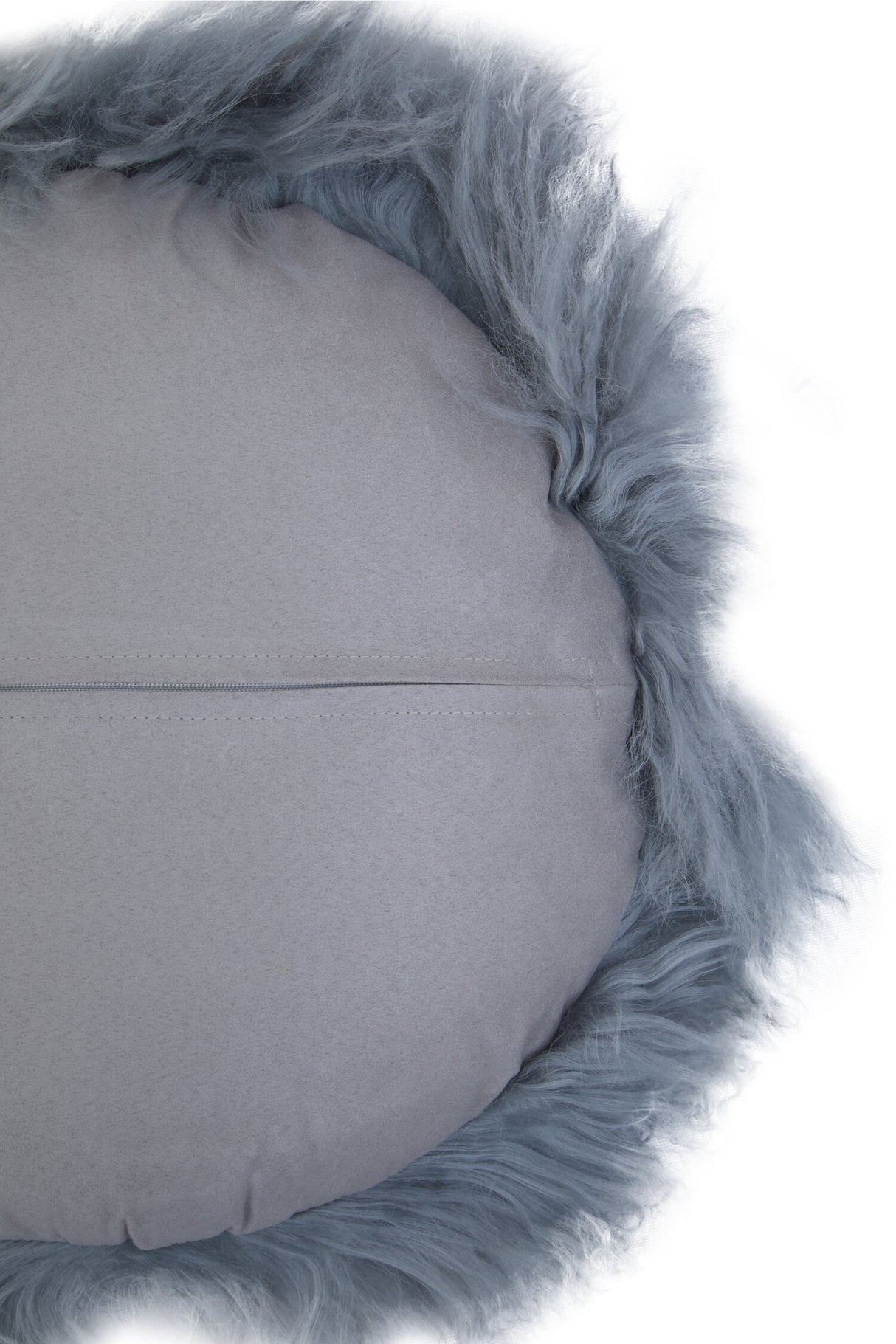 Aurevon Renley Real Mongolian Fur Round Cushion