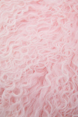 Aurevon Renley Real Mongolian Fur Round Cushion
