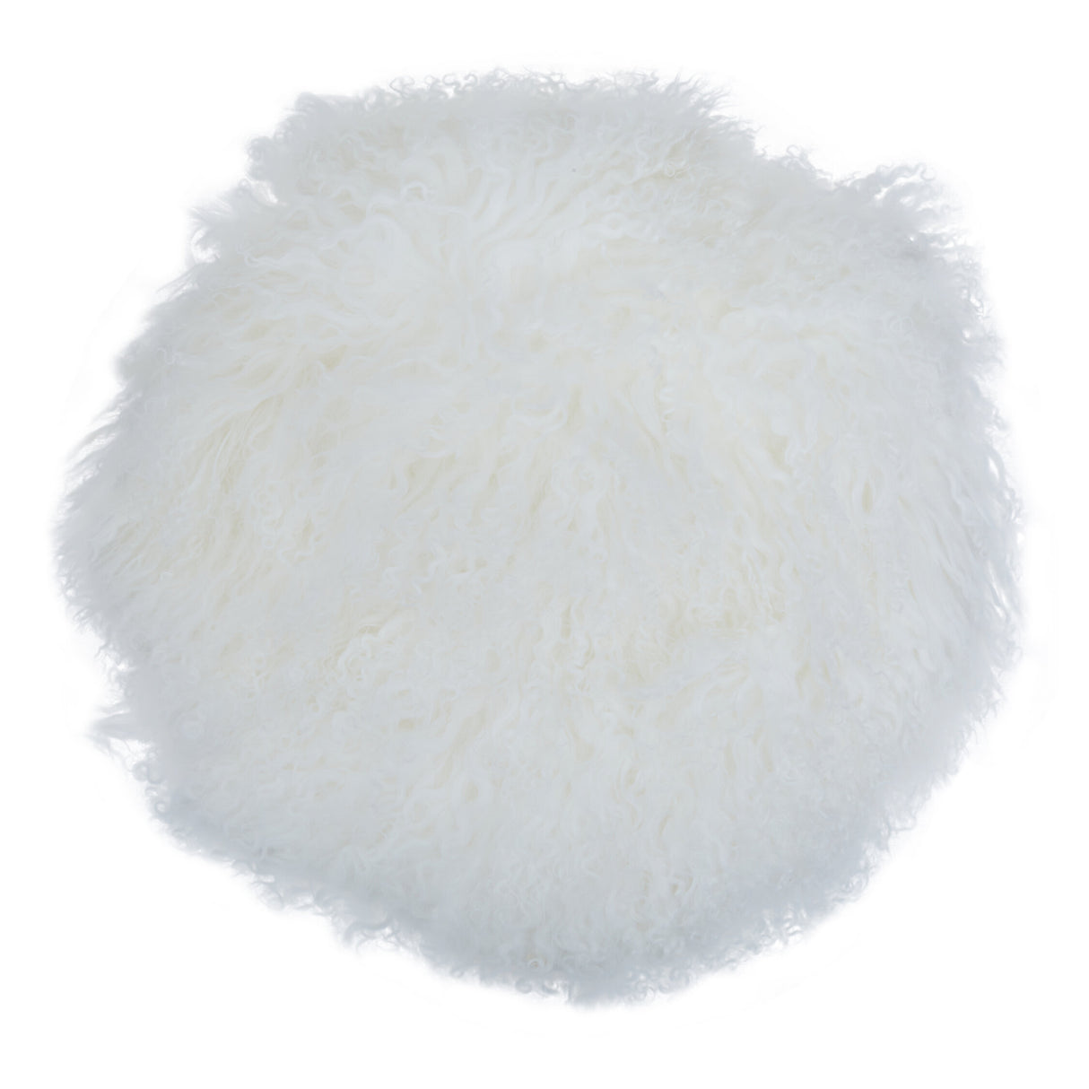 Aurevon Renley Real Mongolian Fur Round Cushion