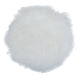 Aurevon Renley Real Mongolian Fur Round Cushion