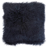 Aurevon Real Mongolian Fur Square Cushion