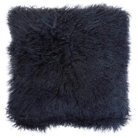 Aurevon Real Mongolian Fur Square Cushion