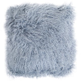 Aurevon Real Mongolian Fur Square Cushion