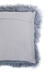 Aurevon Real Mongolian Fur Square Cushion