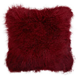 Aurevon Real Mongolian Fur Square Cushion
