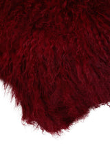 Aurevon Real Mongolian Fur Square Cushion