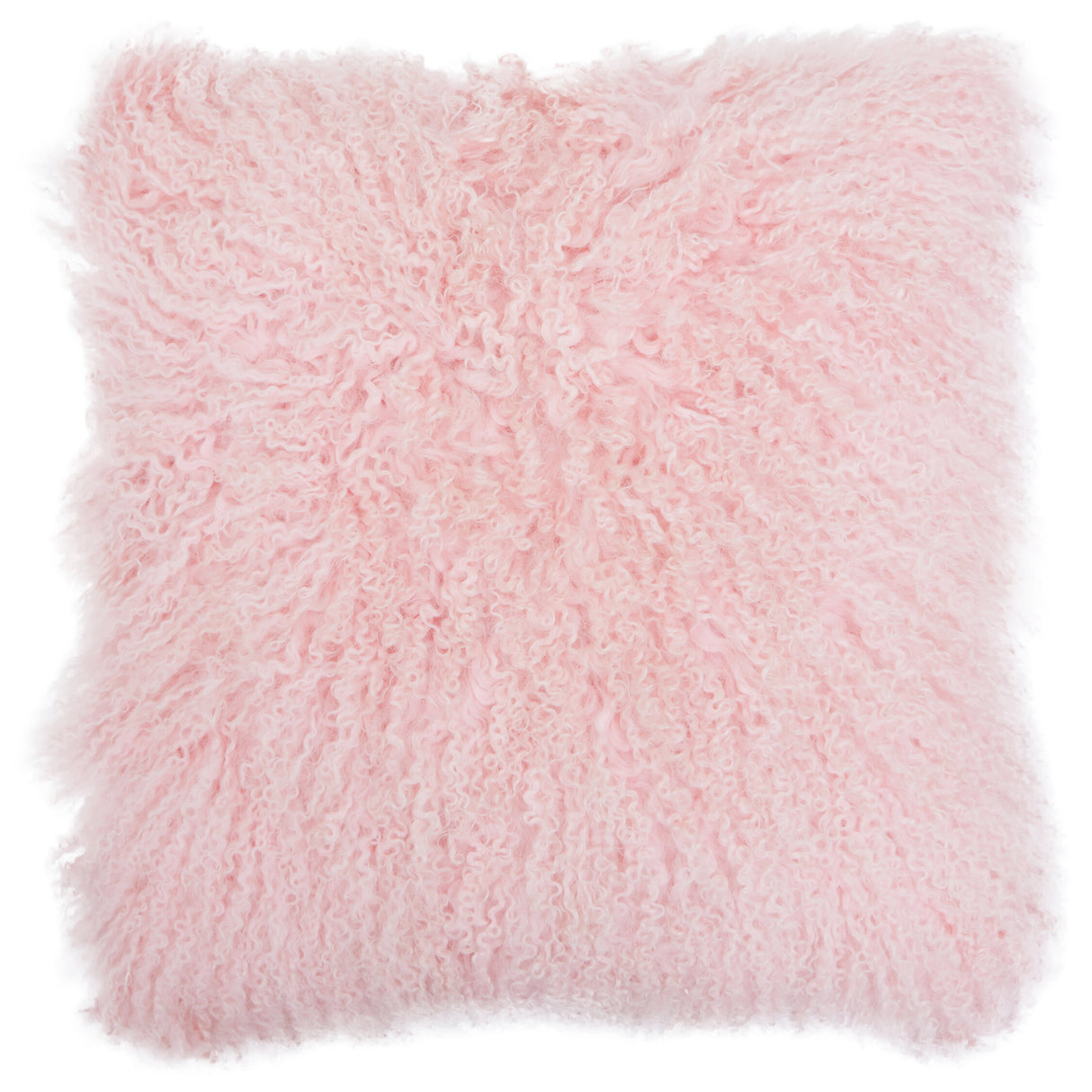 Aurevon Real Mongolian Fur Square Cushion