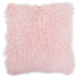 Aurevon Real Mongolian Fur Square Cushion