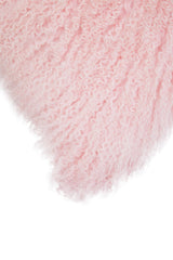 Aurevon Real Mongolian Fur Square Cushion