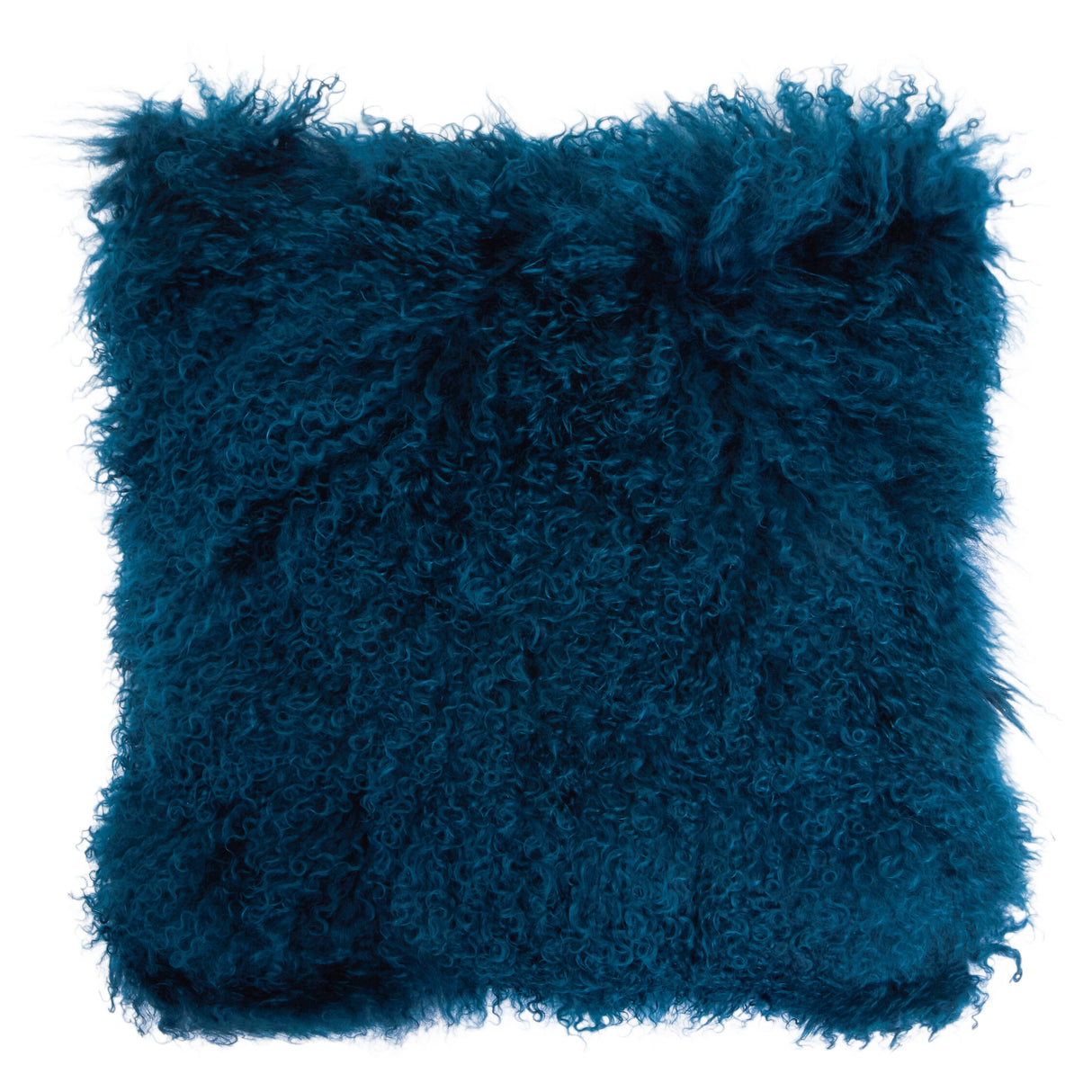 Aurevon Real Mongolian Fur Square Cushion
