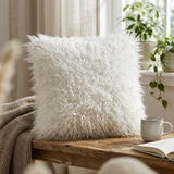 Aurevon Real Mongolian Fur Square Cushion