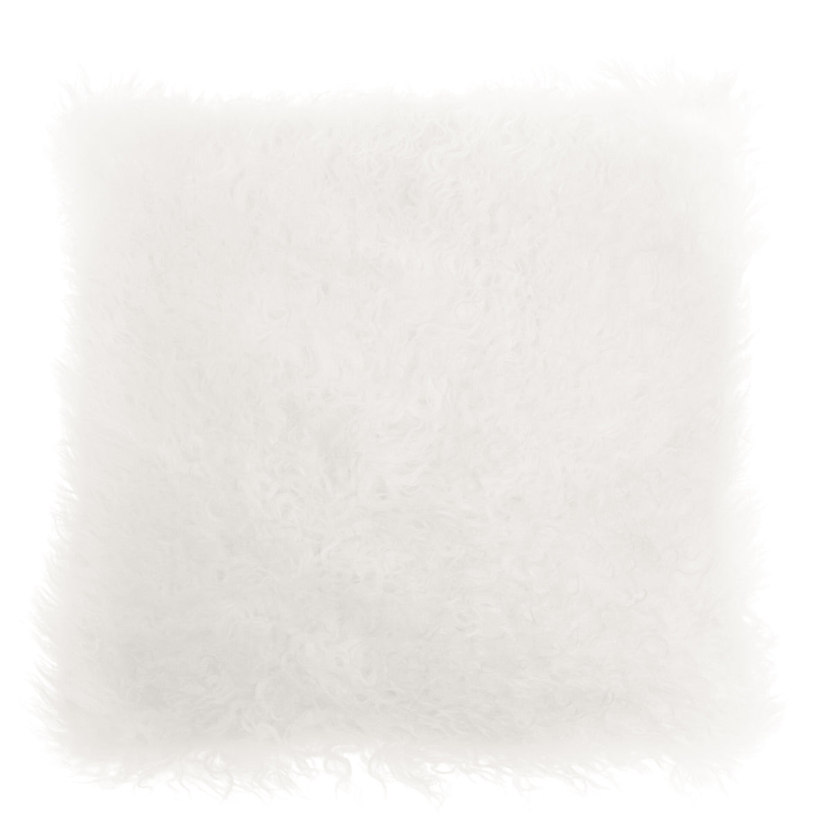 Aurevon Real Mongolian Fur Square Cushion