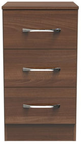 Avon 3 Drawer Bedside Table