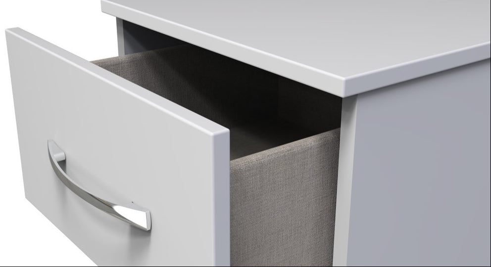 Avon 3 Drawer Bedside Table