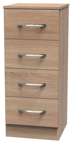 Avon 4 Drawer Bedside Table