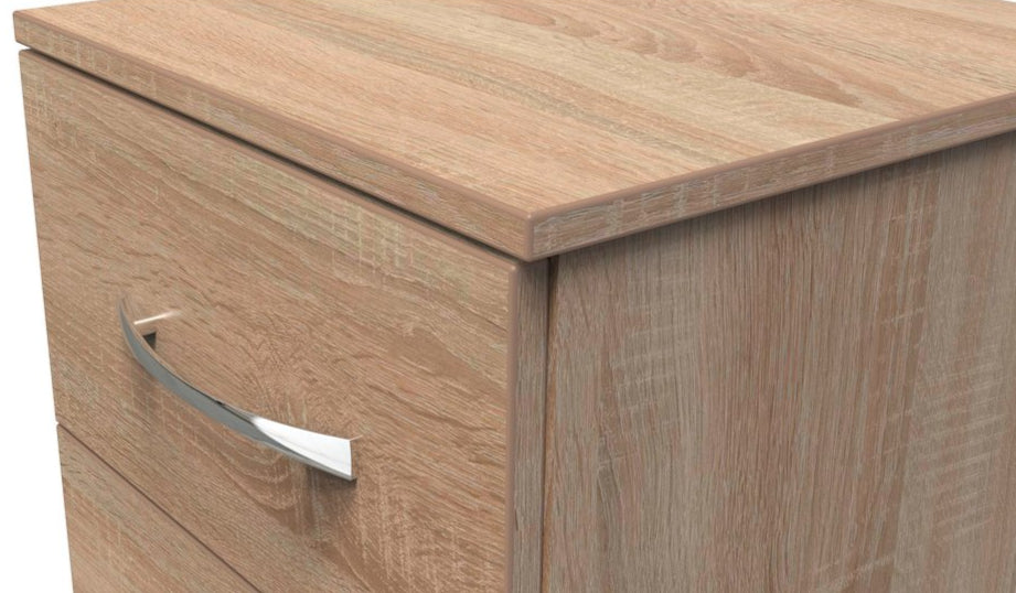 Avon 4 Drawer Bedside Table