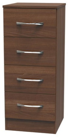 Avon 4 Drawer Bedside Table