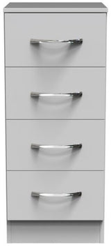Avon 4 Drawer Bedside Table