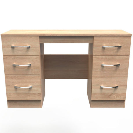 Avon 6 Drawer Double Pedestal Dressing Table