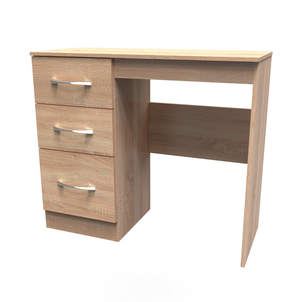 Avon 3 Drawer Single Pedestal Vanity