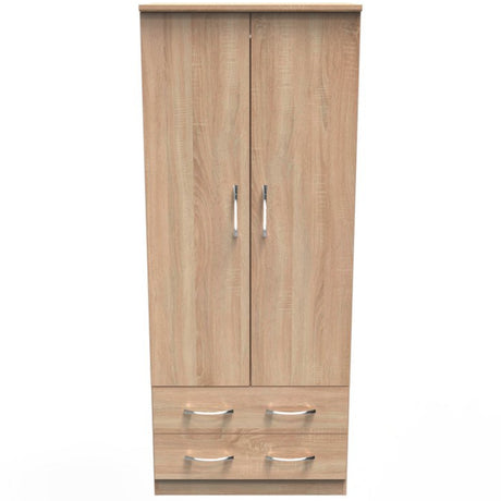 Avon 2 Drawer 2 Door Double Wardrobe